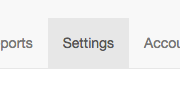 settings tab